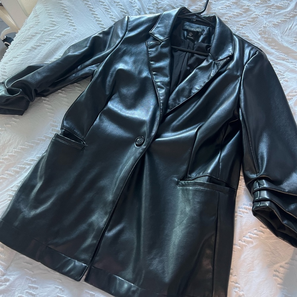 ZARA Relaxed Fit Faux Leather Jacket (M)